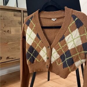 BrownXGreen Cardigan - Garage